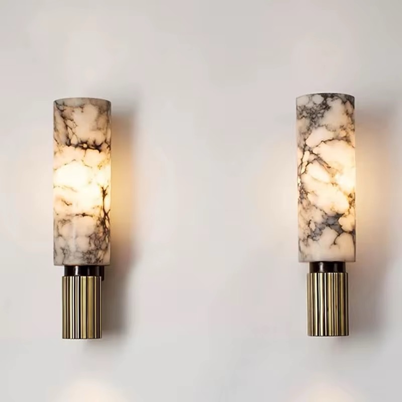Marmeren Wandlamp Aurora. - Afbeelding 4