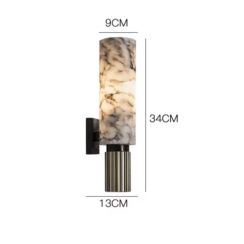 Marmeren Wandlamp Aurora. - Afbeelding 6
