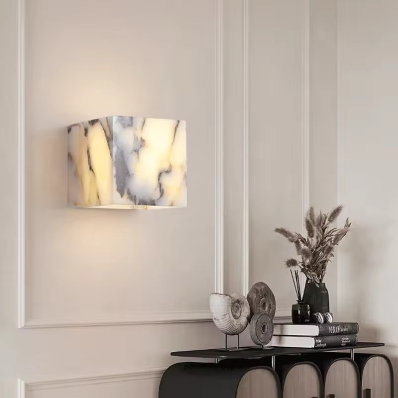 Elysian Marble Block – Vierkante Wandlamp - Afbeelding 6