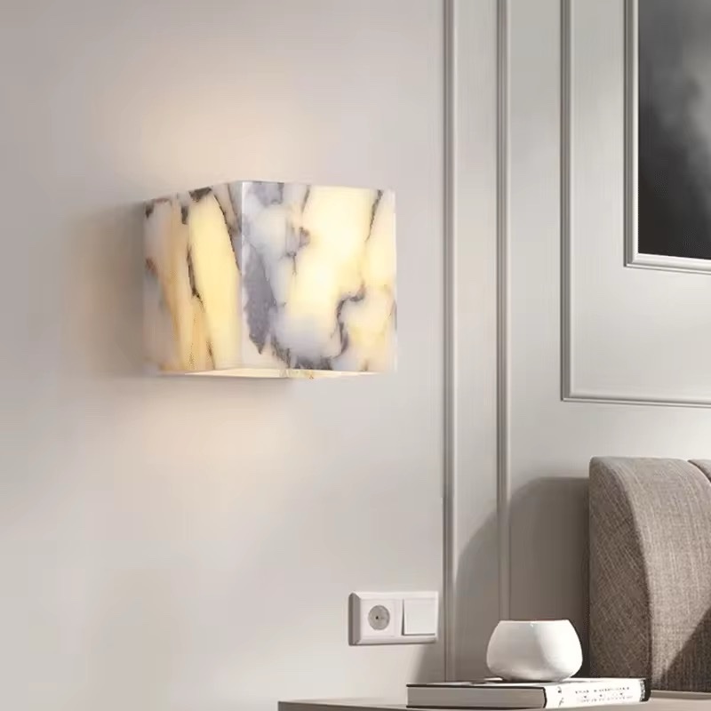 Elysian Marble Block – Vierkante Wandlamp - Afbeelding 4