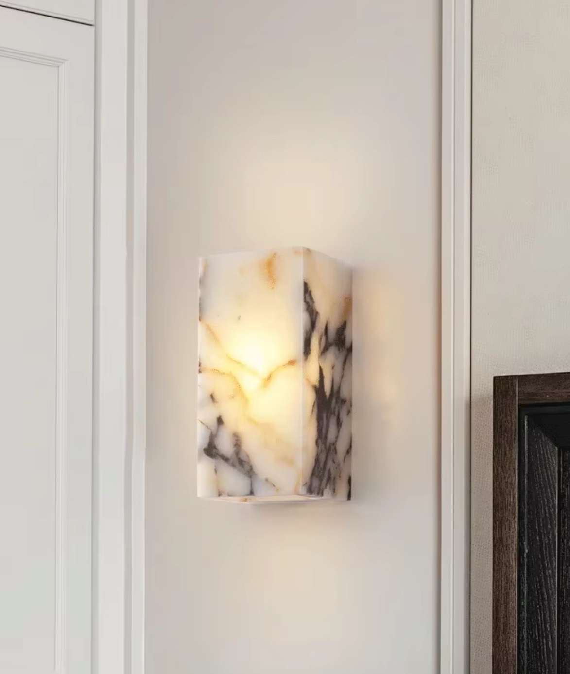 Marble Cube Wandlamp – Luxe marmeren wandverlichting - Afbeelding 5