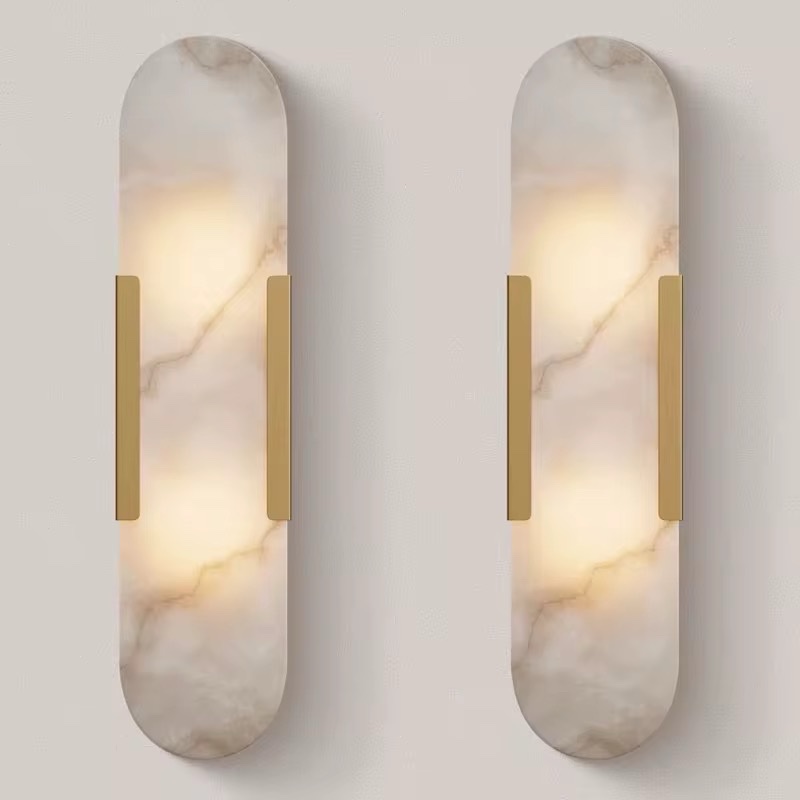 Zeckhome Aurelia – Ronde Albasten Wandlamp 50 cm - Afbeelding 4