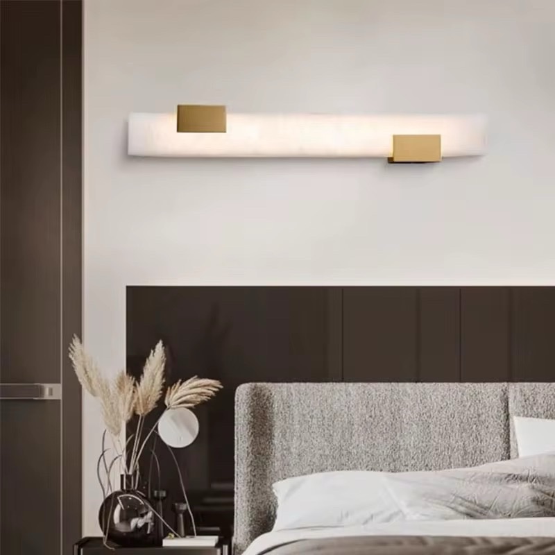 Zeckhome Vault – Albast Wandlamp – 50 cm – Modern Luxe – Dimbaar LED - Afbeelding 3
