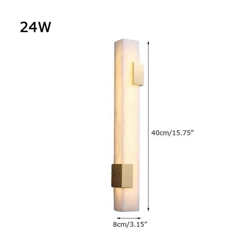 Zeckhome Vault – Albast Wandlamp – 50 cm – Modern Luxe – Dimbaar LED - Afbeelding 5