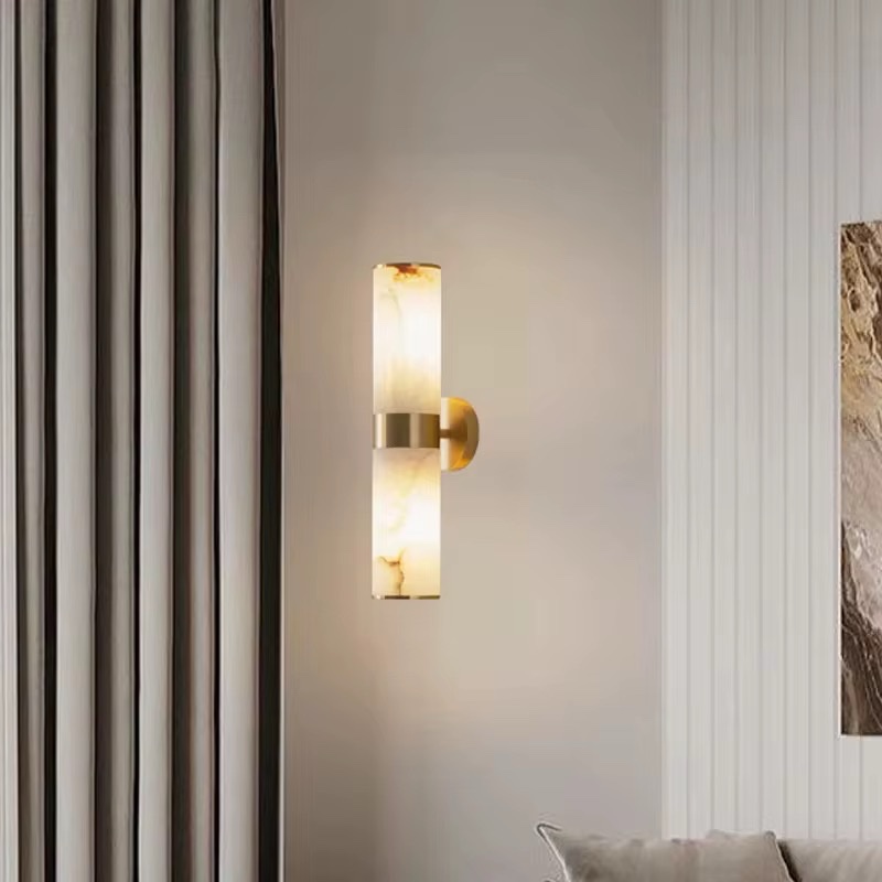 Zeckhome Aurelia Vault – Luxe Wandlamp – Albast & Koper – LED – Modern Tijdloos Design – 44 cm - Afbeelding 5