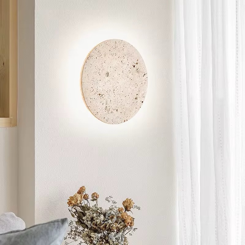 Zeckhome Solaro – Ronde Wandlamp – Marmerlook – LED – 30 cm – Modern Design – Dimbaar – Warm Licht - Afbeelding 4