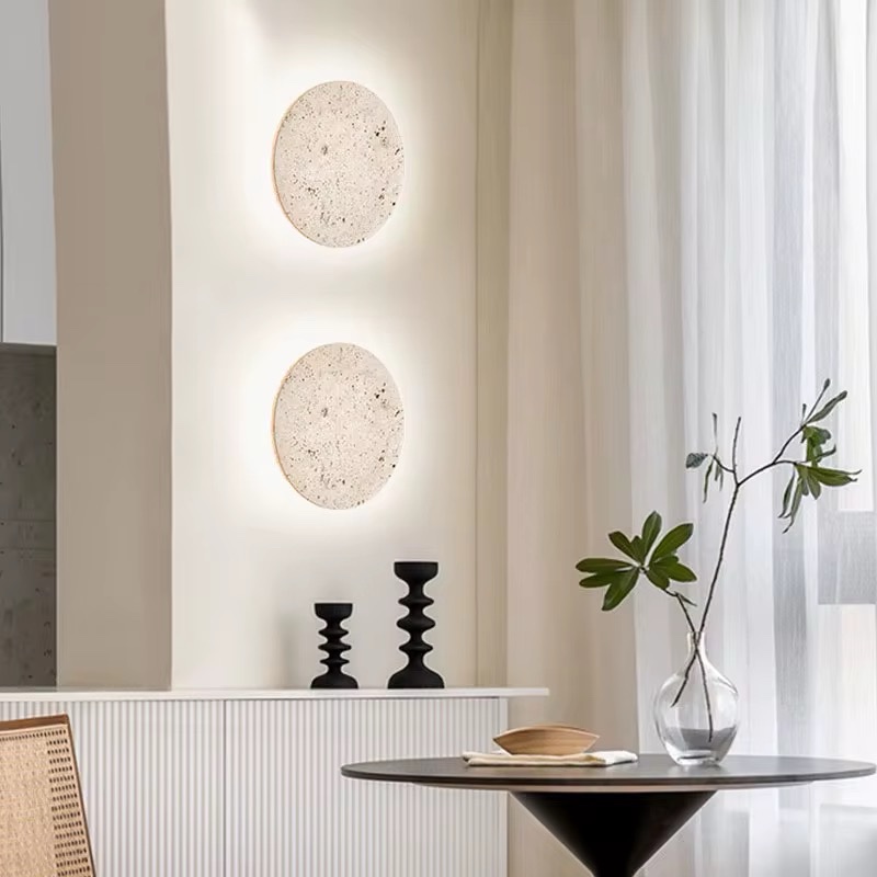Zeckhome Solaro – Ronde Wandlamp – Marmerlook – LED – 30 cm – Modern Design – Dimbaar – Warm Licht - Afbeelding 3
