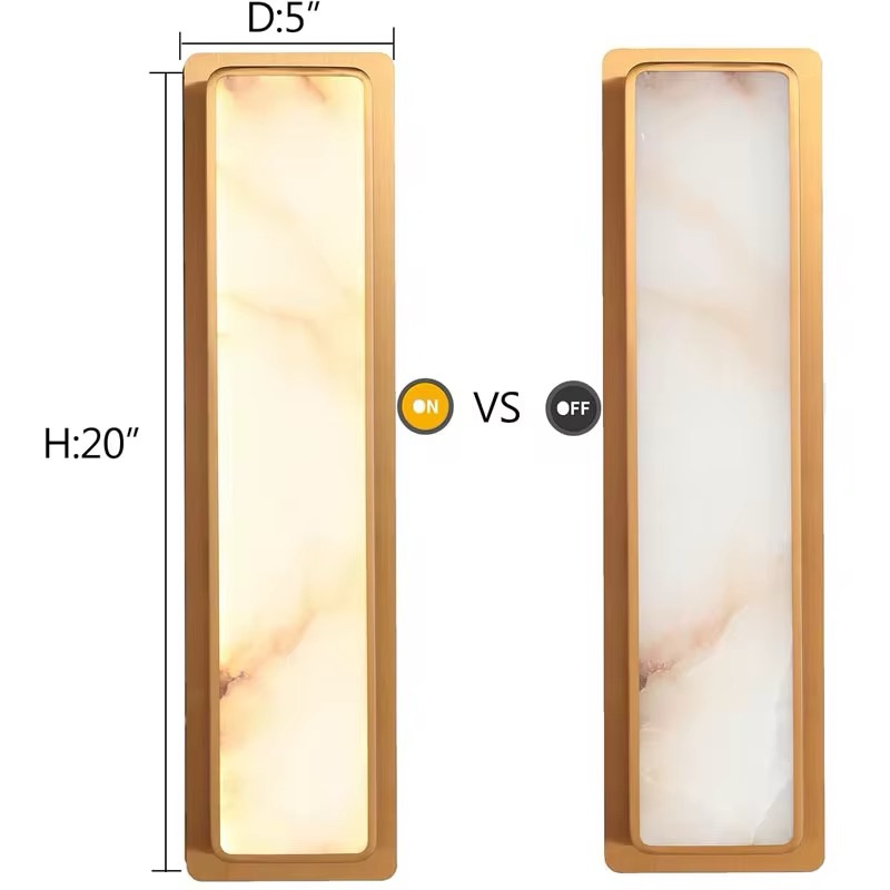 Zeckhome Aureon – Luxe Albasten Wandlamp – Goud – Modern & Tijdloos Design – Dimbare LED - Afbeelding 5